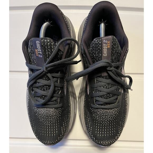 Women's Brooks Ghost Max 2 Ebony/Sweet Lavender/Alloy Size 8 B Medium Running - Picture 2 of 12